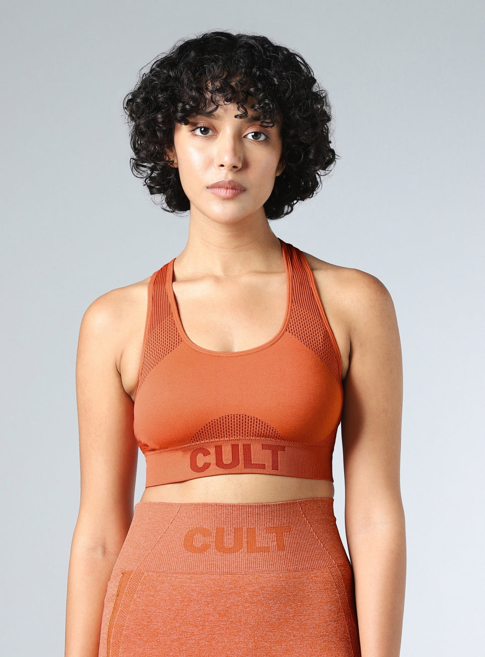 Women's Rust Momentum Medium Support Seamless Bra