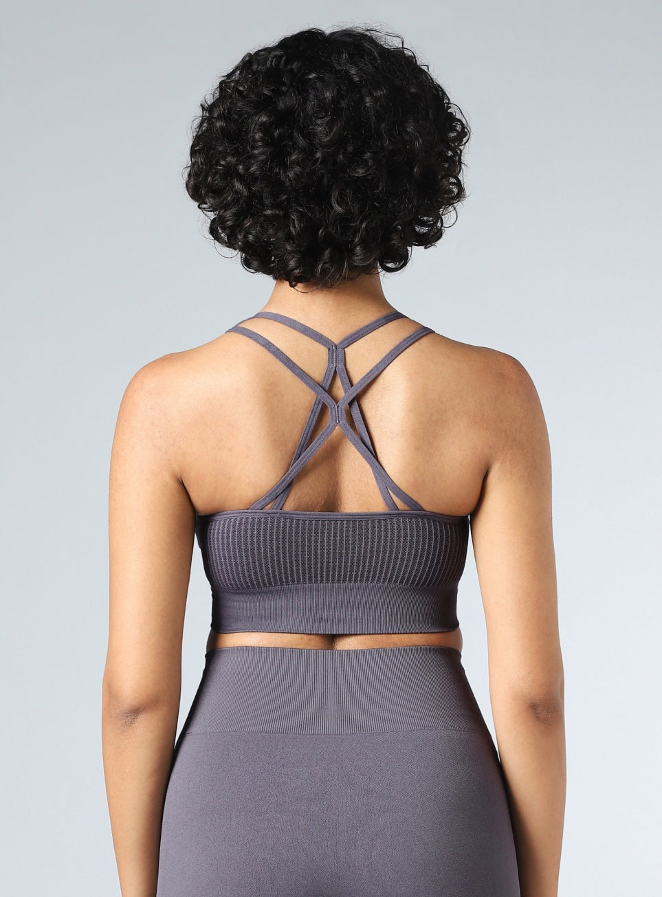 Women's Grey Powerflow Medium Support Seamless Bra