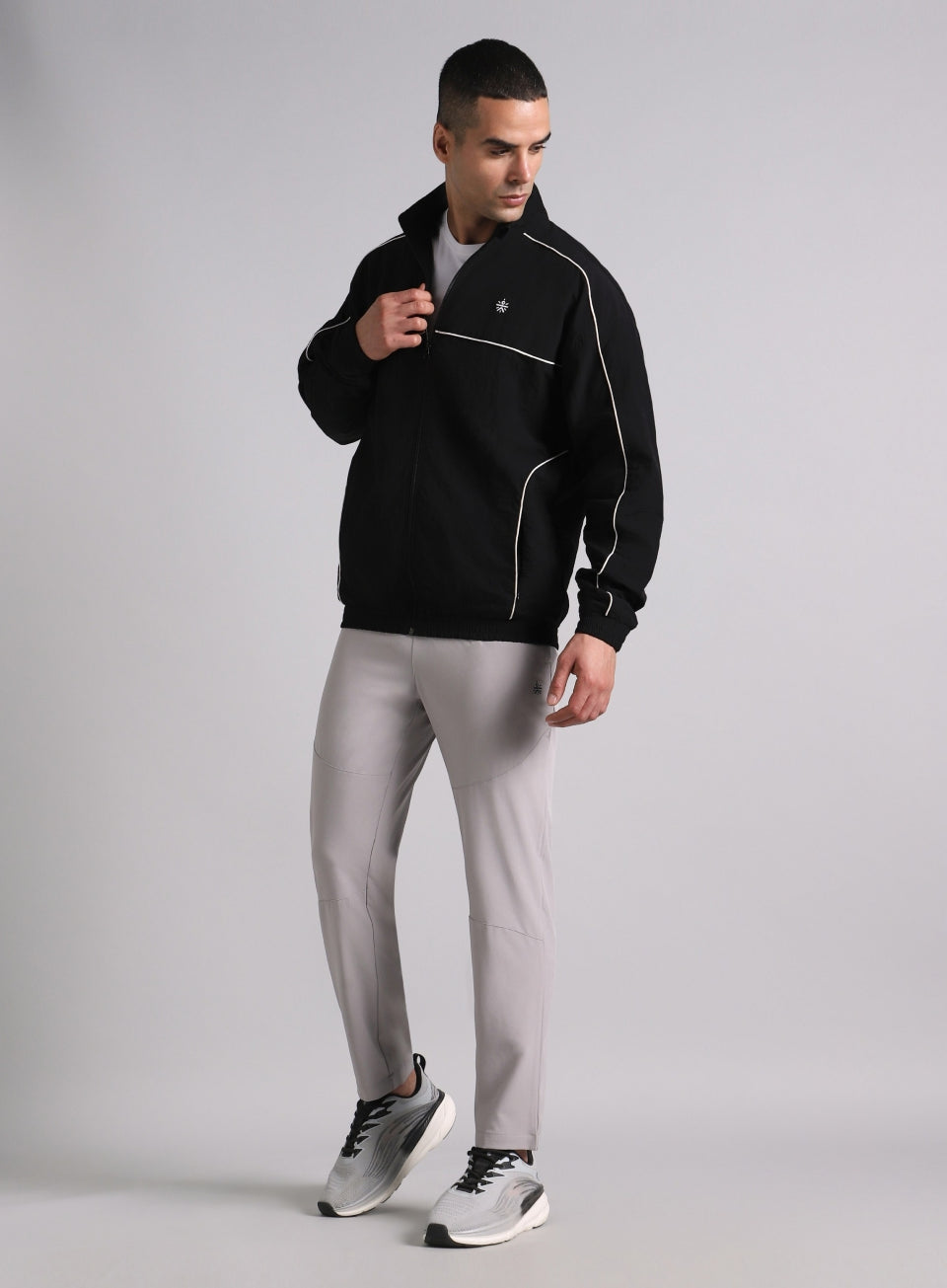 Men's Black Power Up Layering Train Jacket