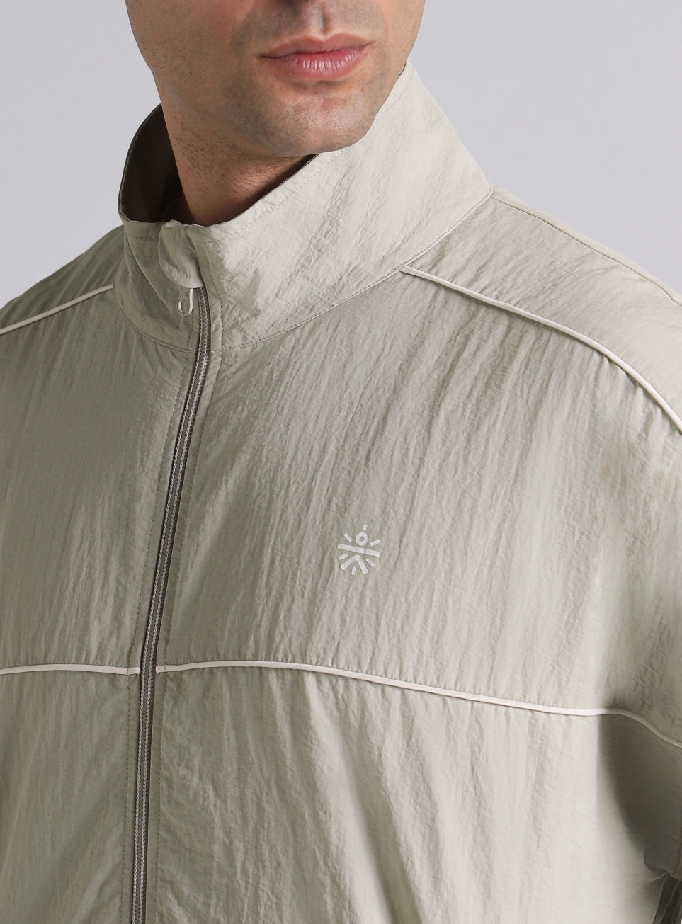 Men's Grey Power Up Layering Train Jacket