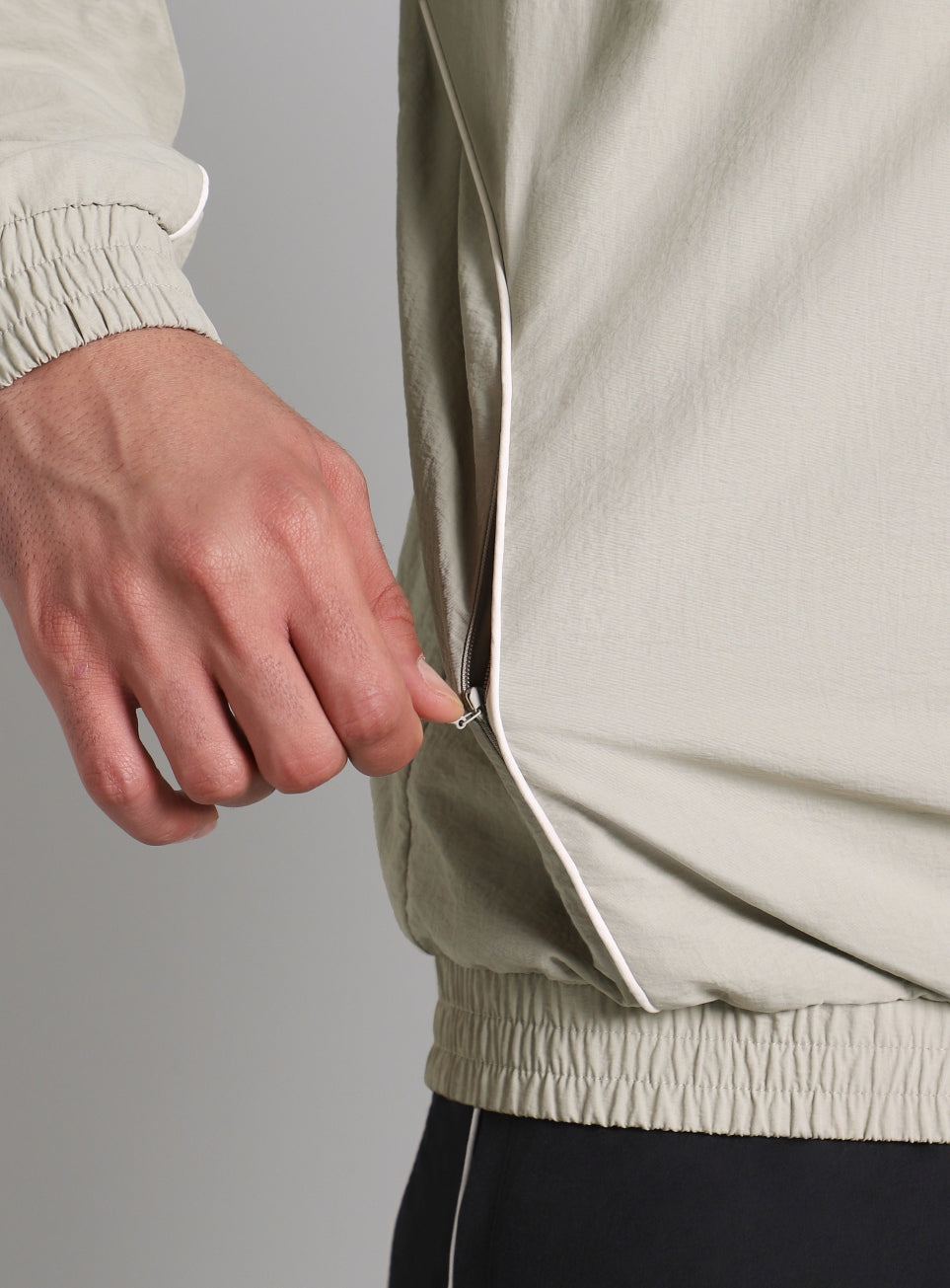 Men's Grey Power Up Layering Train Jacket