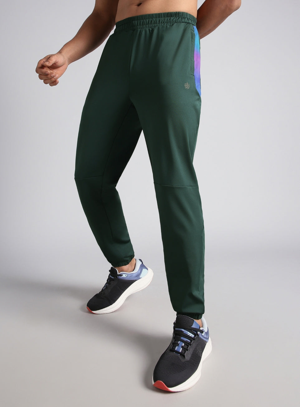 Men's Dark Green Halo Night Run Joggers