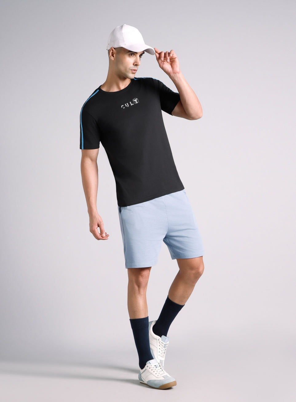 Men's Black Contrast Playday T-shirt