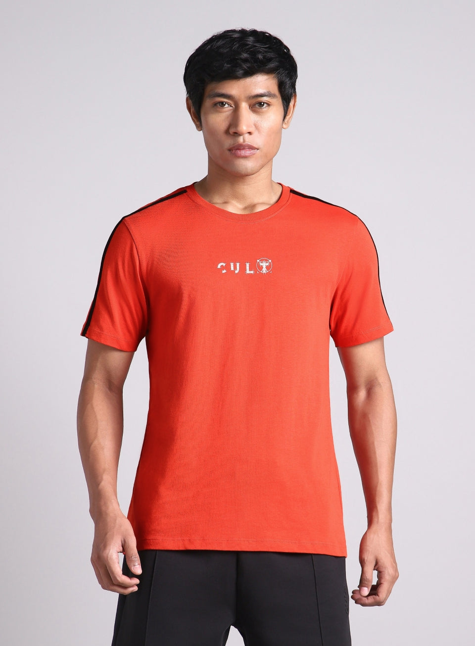 Men's Orange Contrast Playday T-shirt