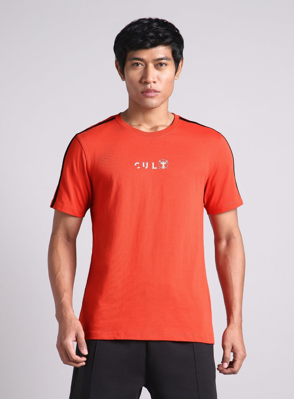 Men's Orange Contrast Playday T-shirt