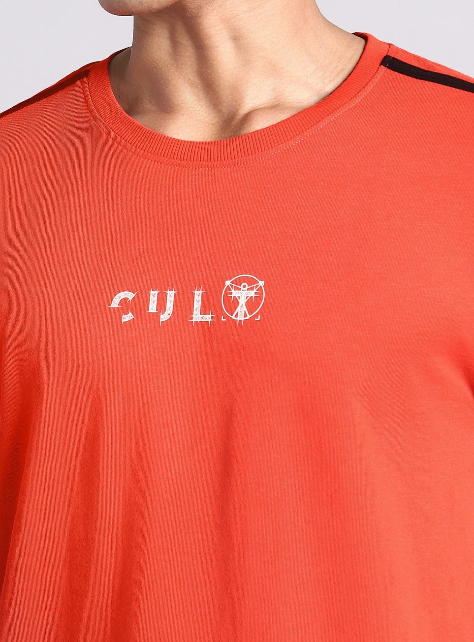 Men's Orange Contrast Playday T-shirt