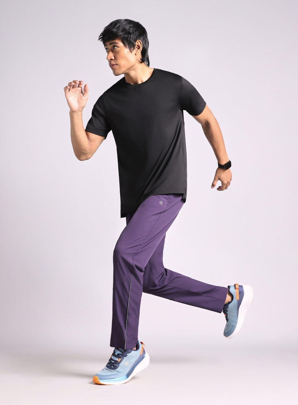 Men's Purple Speed Run Trackpants