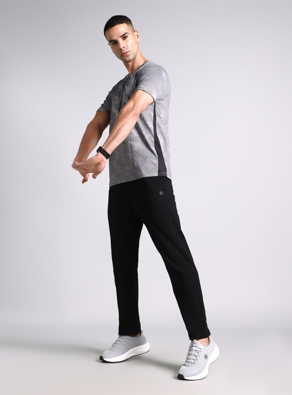 Men's Black Dark Series Running Trackpants