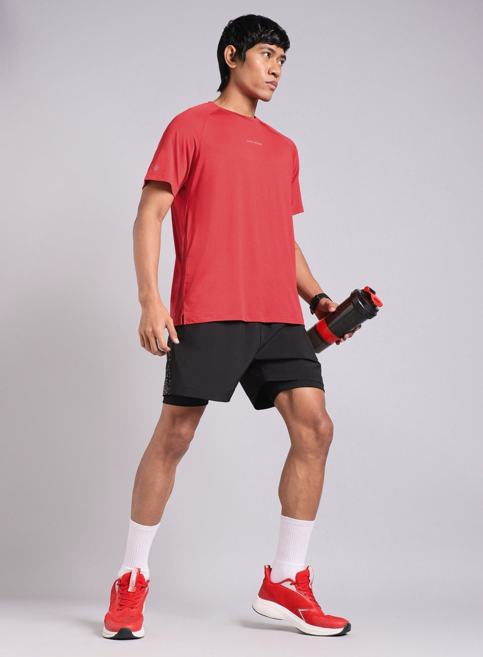 Men's Red Dark Series Speed Run T-shirt