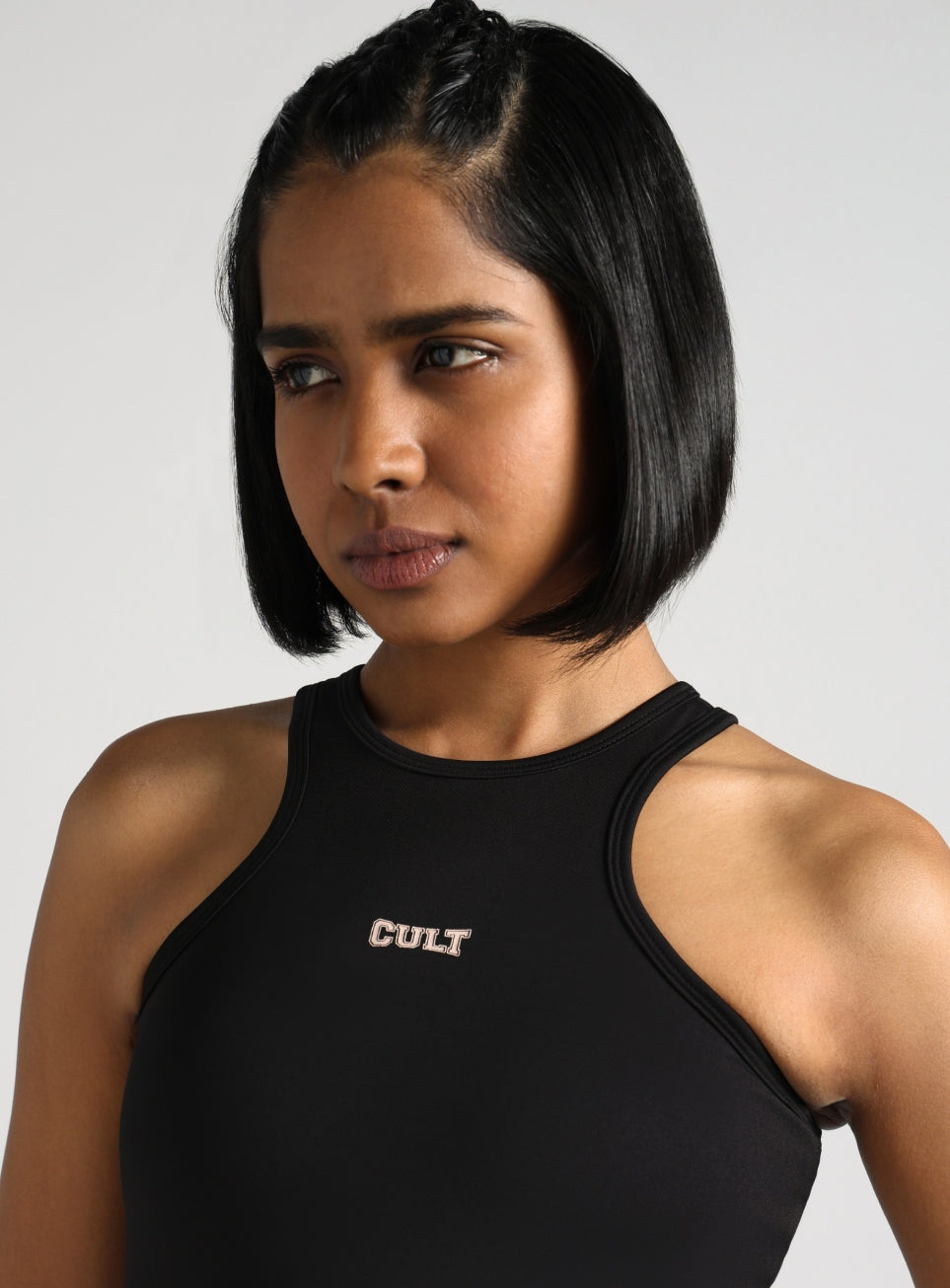 Women's Black Combat Pro Longline High Support Bra