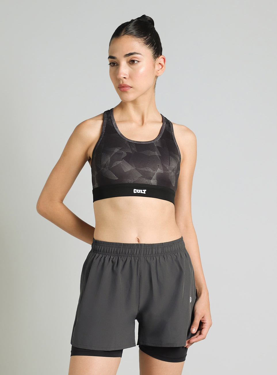 Women's Black True Black Combat High Support Bra