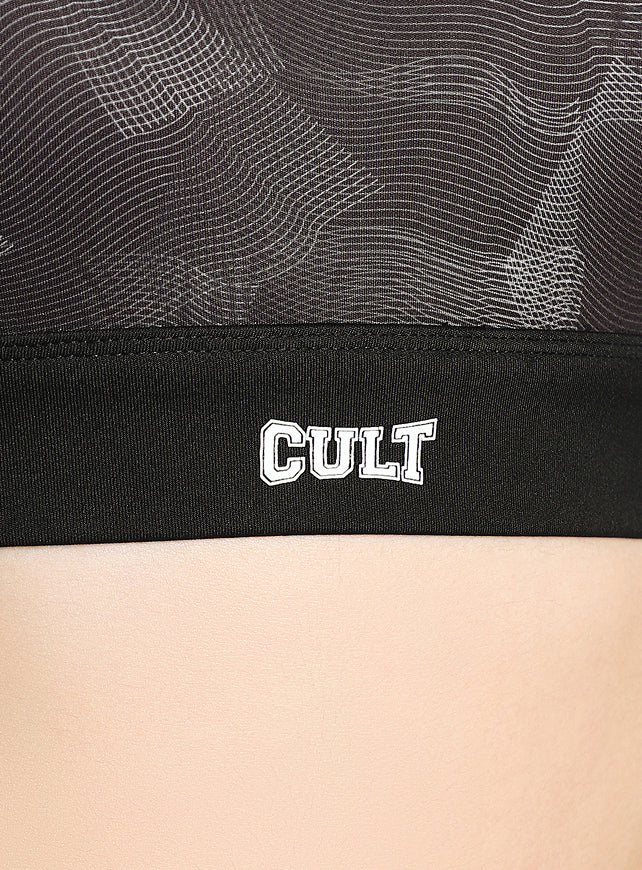 Women's Black True Black Combat High Support Bra