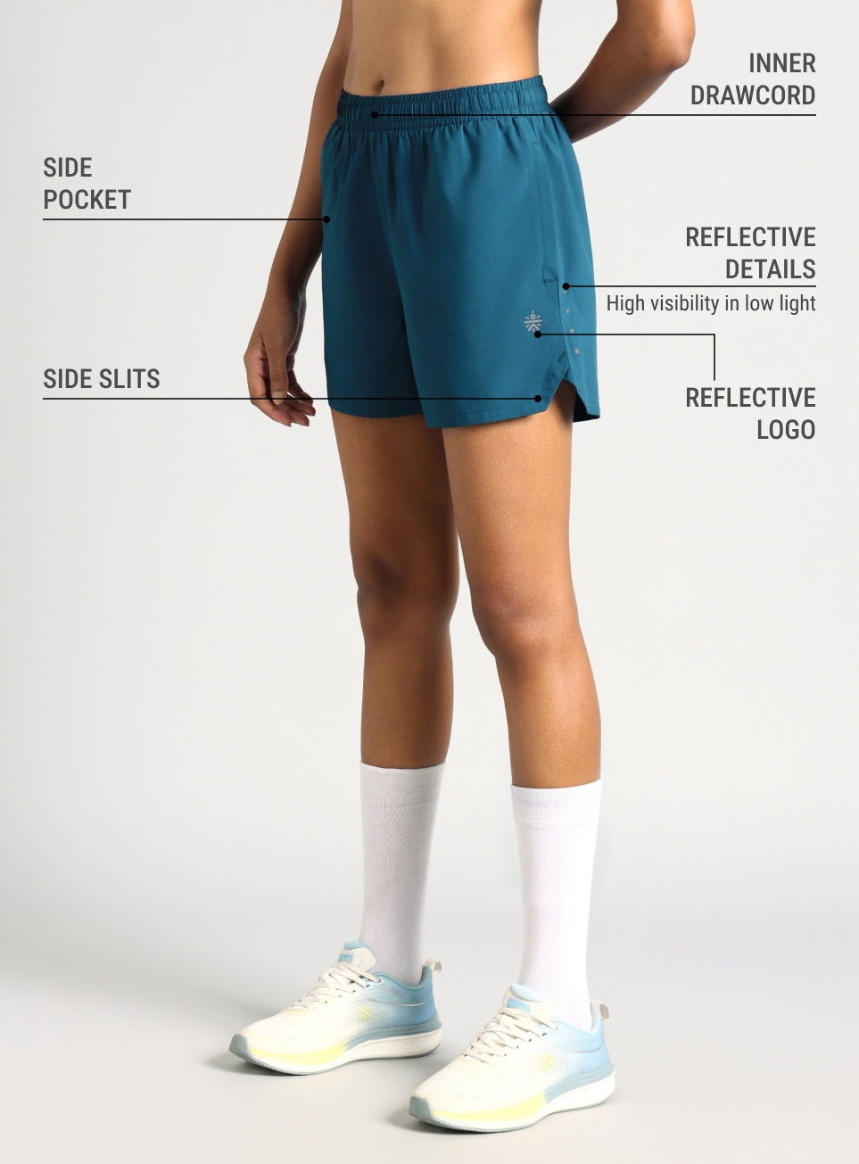 Women's Blue After Dark Running Shorts