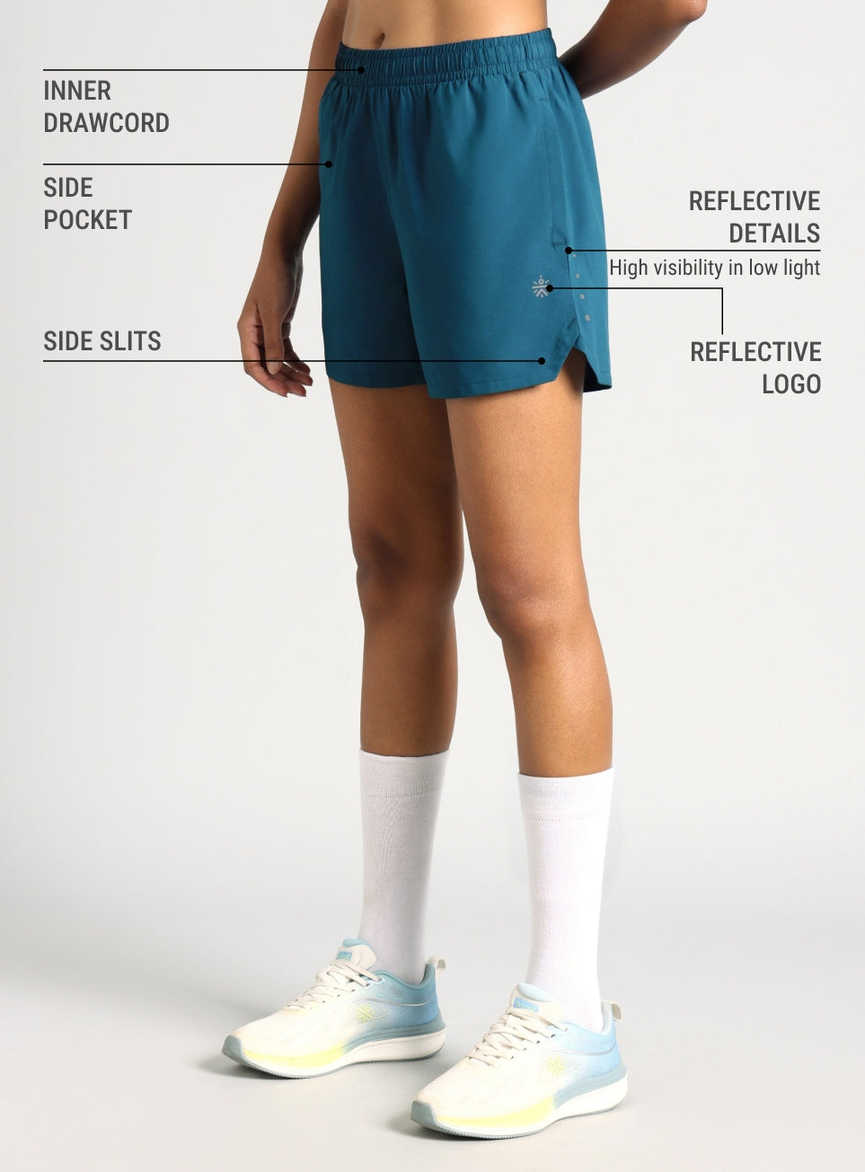 Women's Blue After Dark Running Shorts
