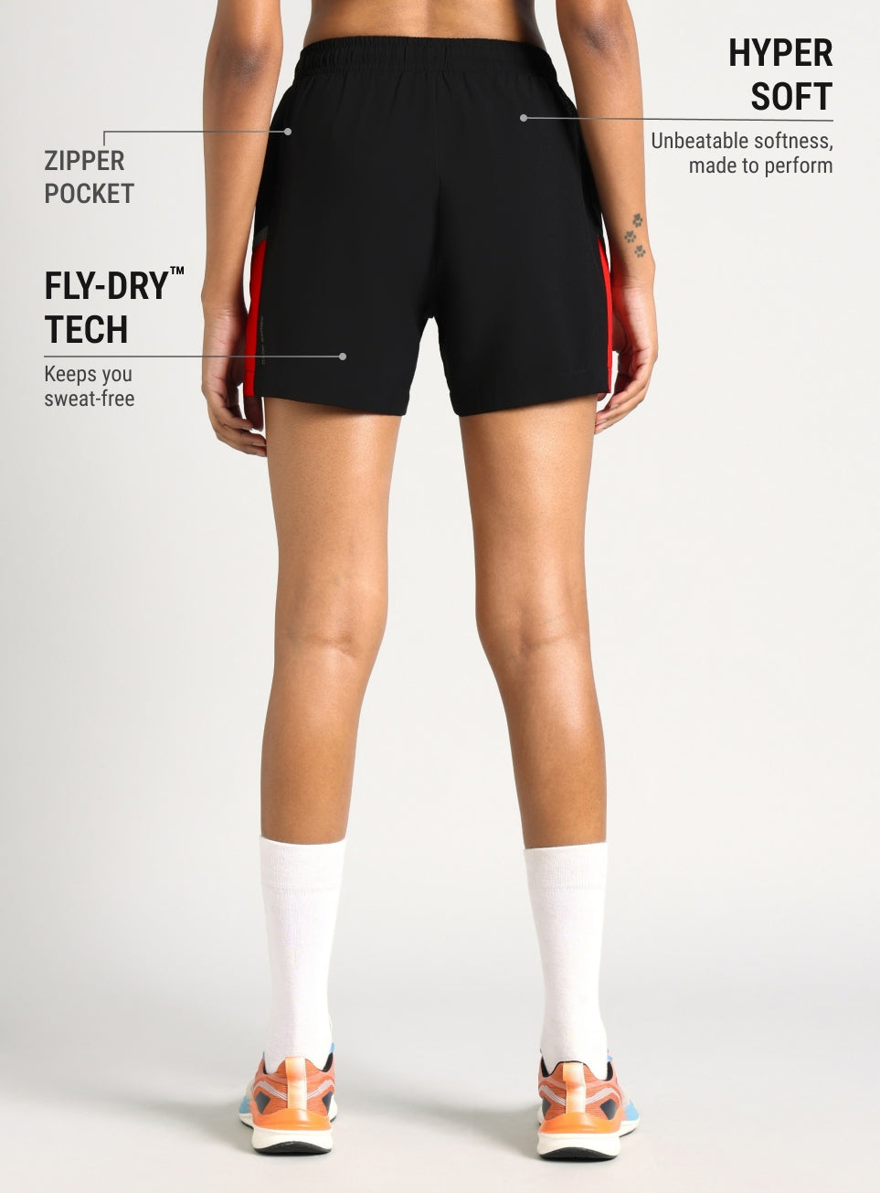 Women's Black Moonlight Running Shorts