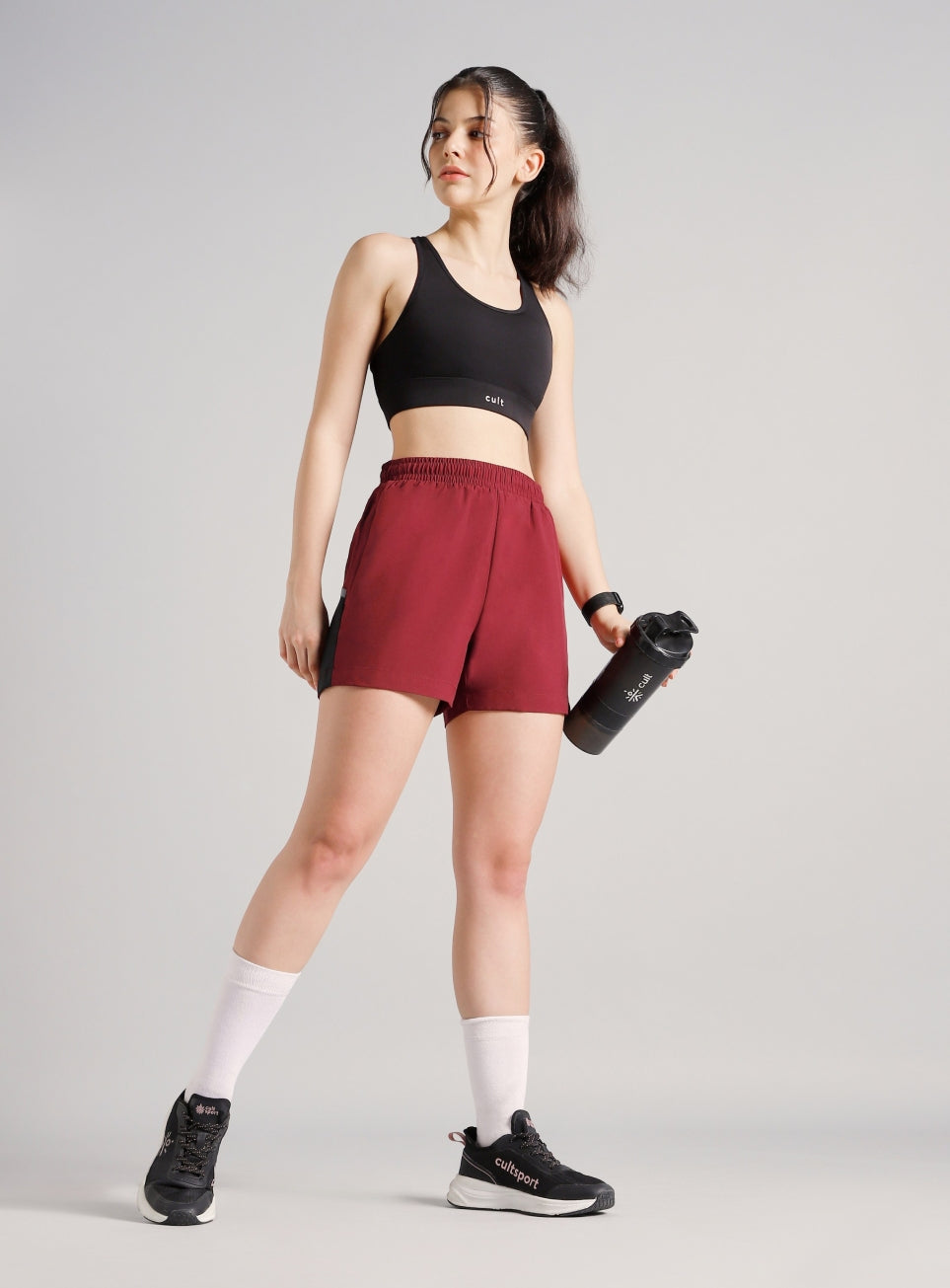 Women's Maroon Moonlight Runner's Shorts