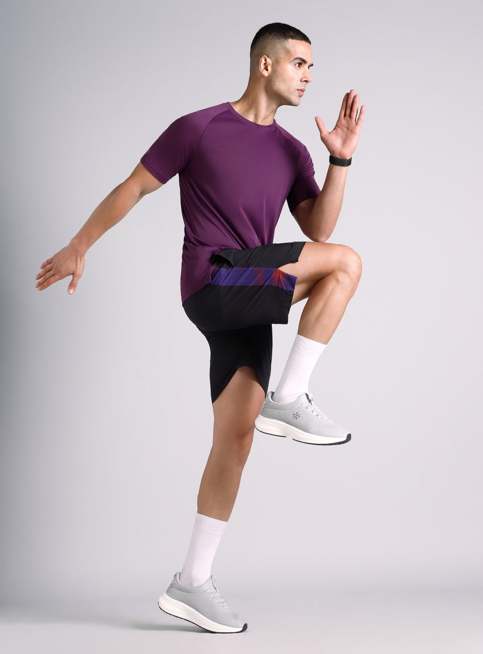 Men's Black Halo Night Run Shorts