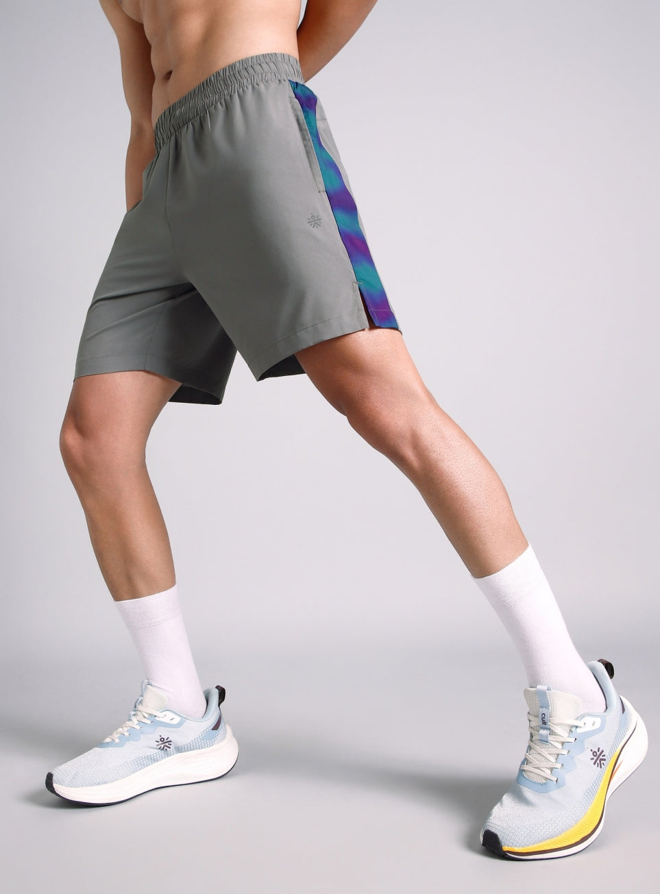 Men's Grey Halo Night Run Shorts