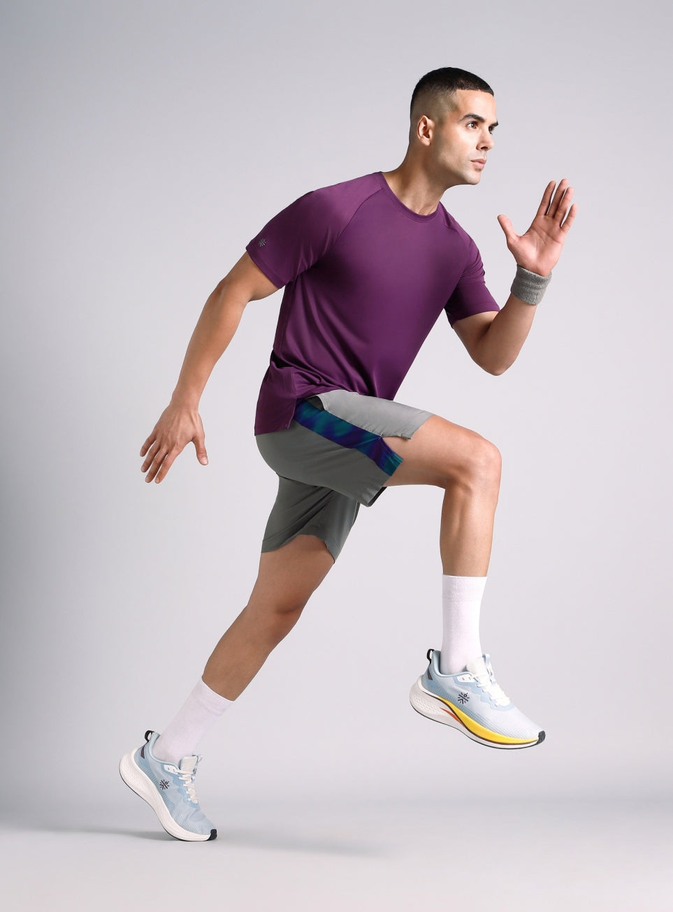 Men's Grey Halo Night Run Shorts