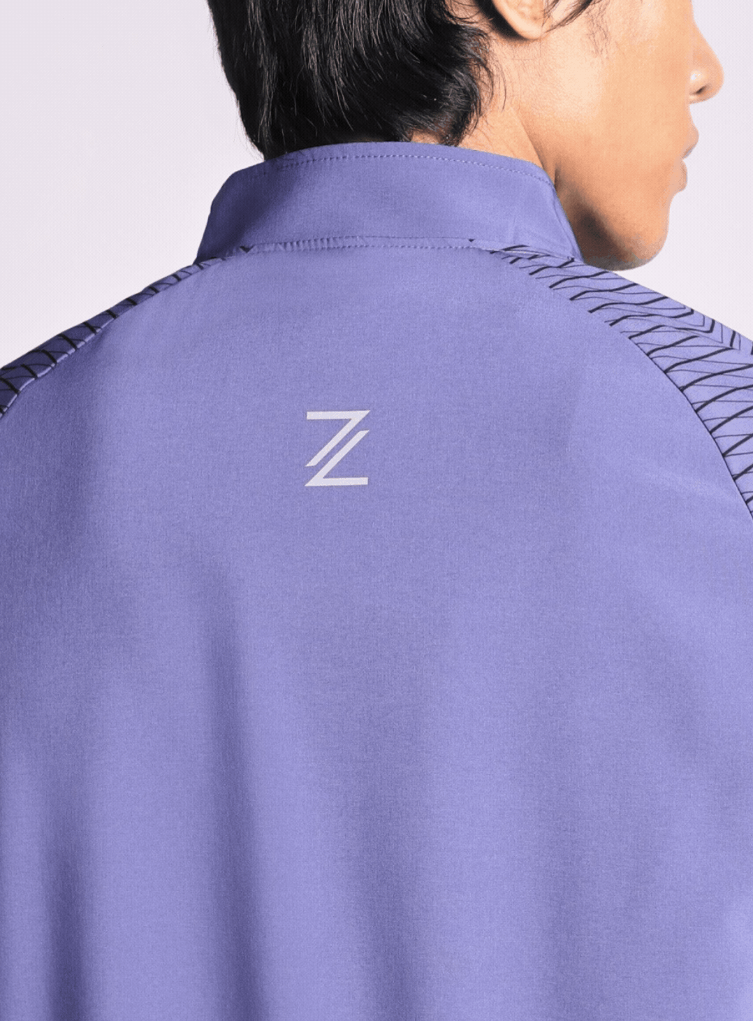 Men's Blue Energy Map Printed Light Weight Jacket
