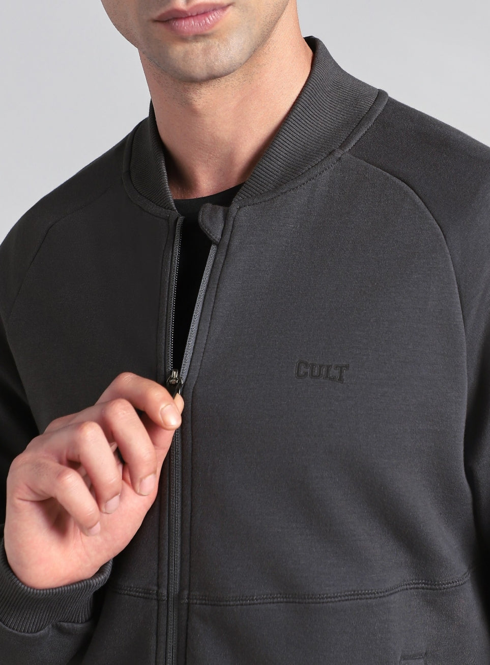 Men's Grey Combat Training Bomber Jacket