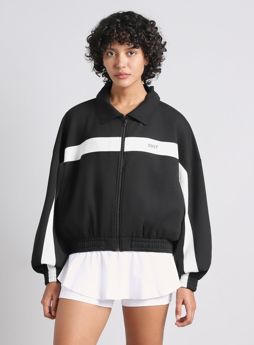 Women's Black Train Combat Boxy Fit Jacket