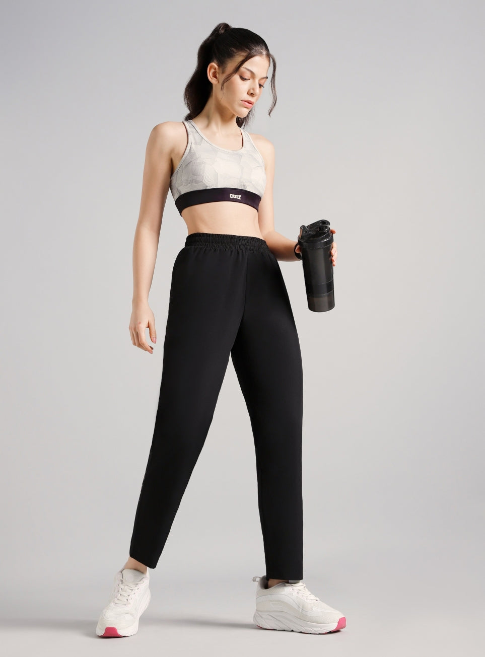 Women's Black After Dark Running Trackpants