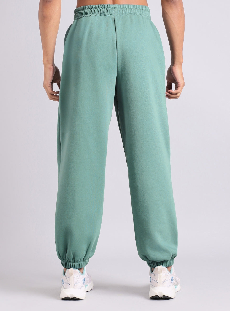 Men's Blue Luxe Fleece Comfort Relaxed Fit Joggers