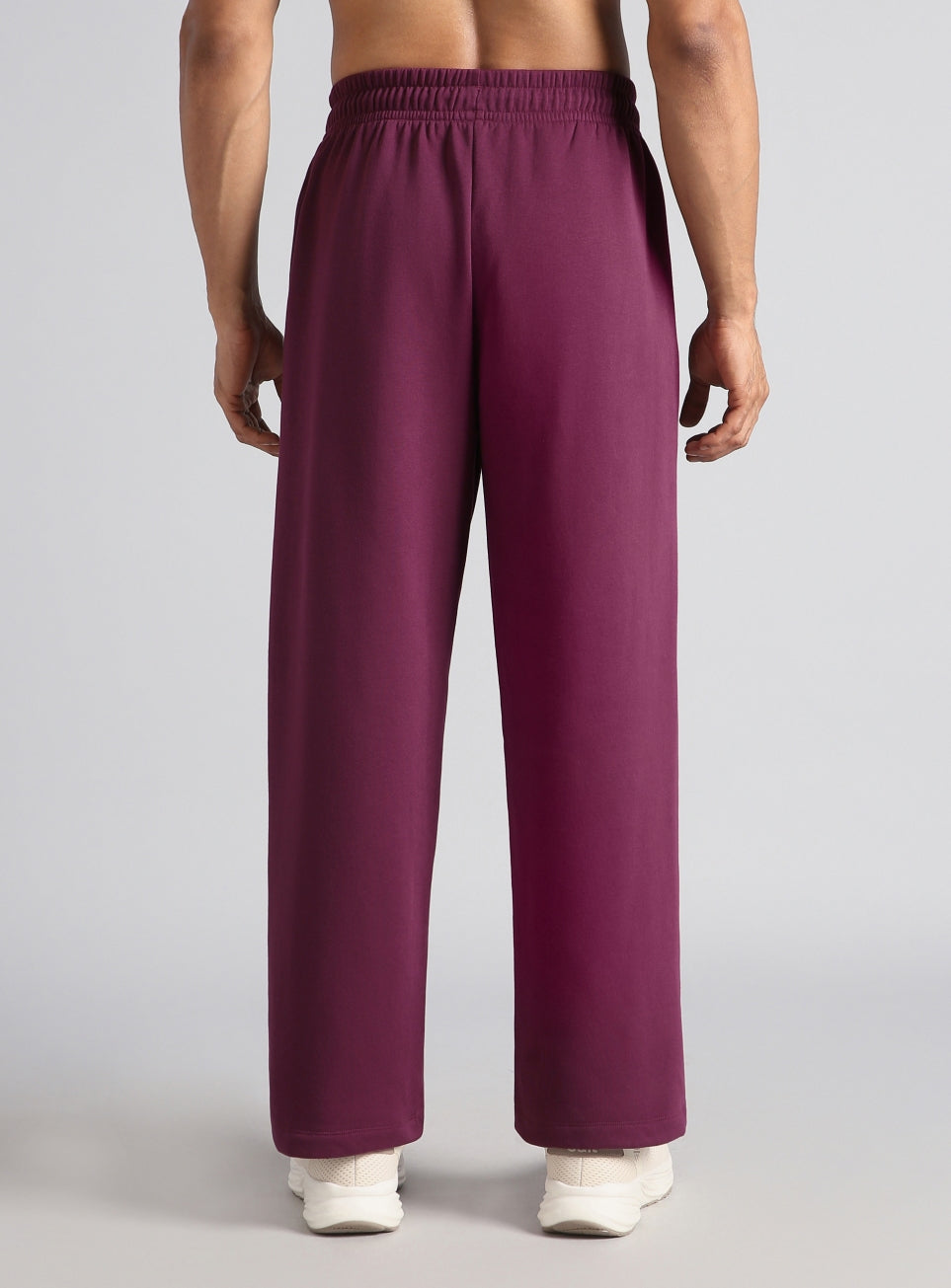 Men's Plum Luxe Fleece Relaxed Fit Trackpants