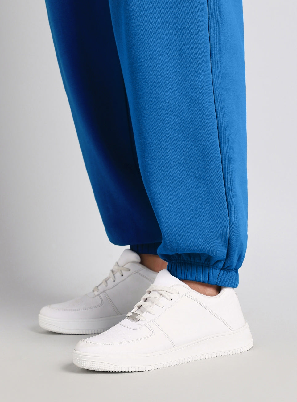 Women's Blue Luxe Fleece Relaxed Fit Joggers