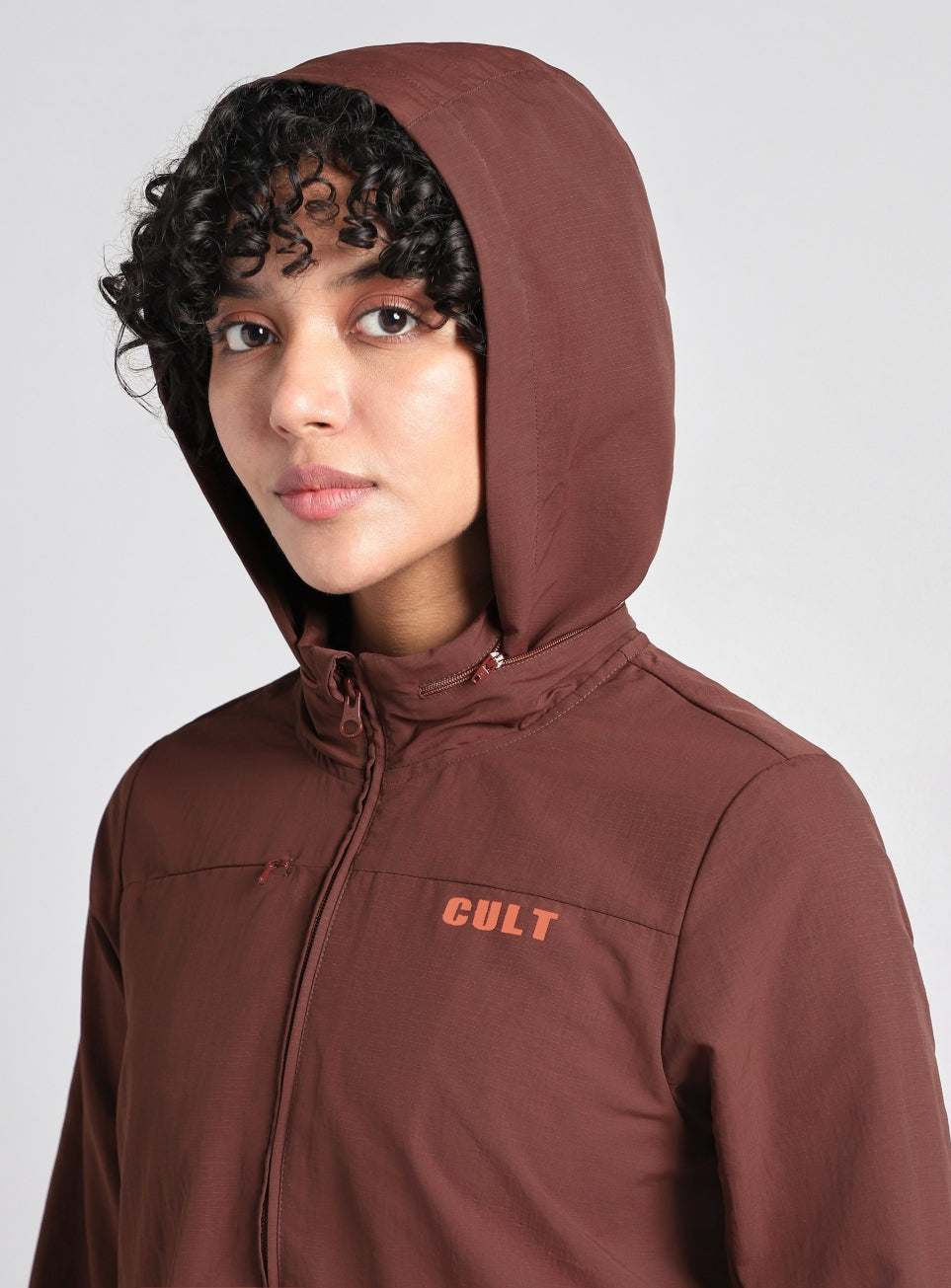 Women's Brown Trail Blaze Outdoor Travel Jacket