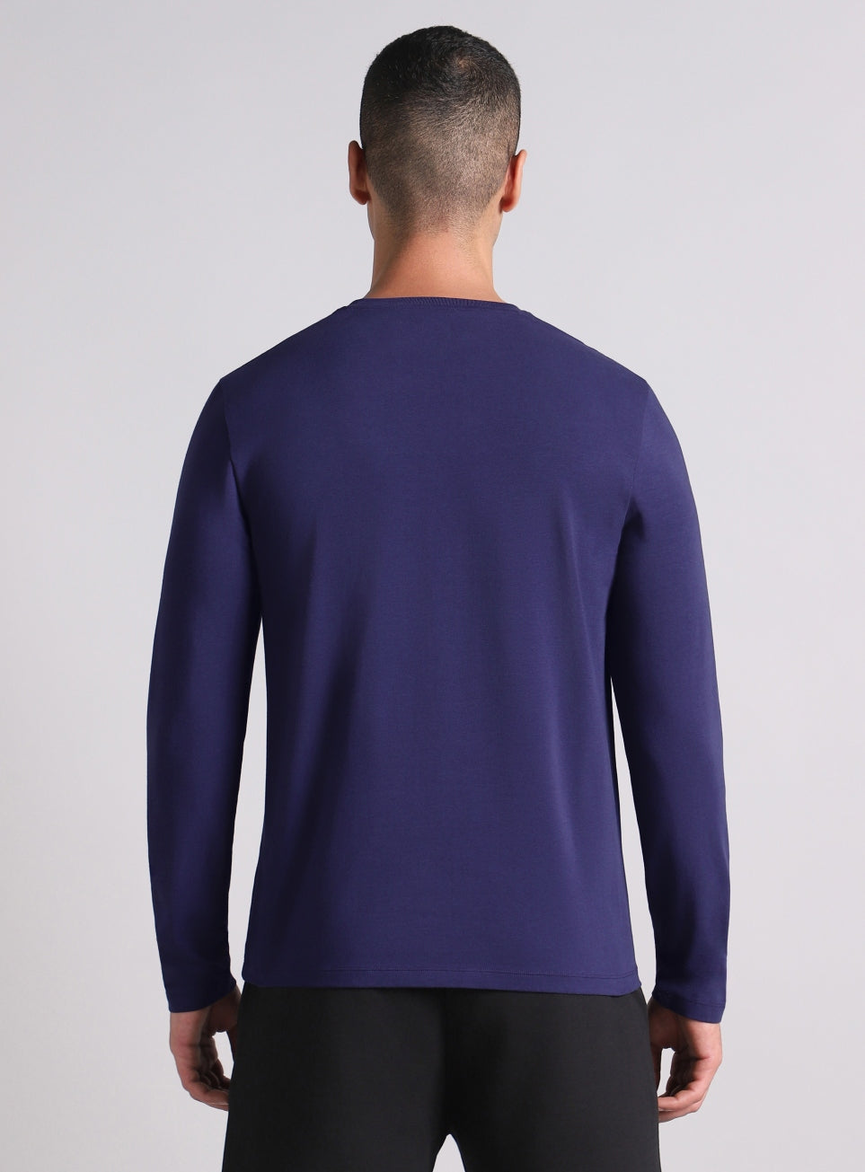 Men's Navy Essential Regular Fit Full Sleeve T-shirt