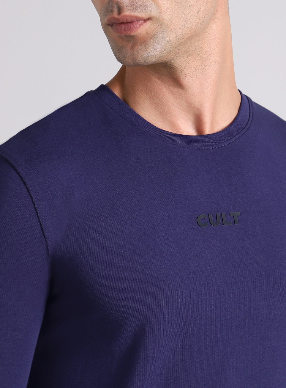 Men's Navy Essential Regular Fit Full Sleeve T-shirt