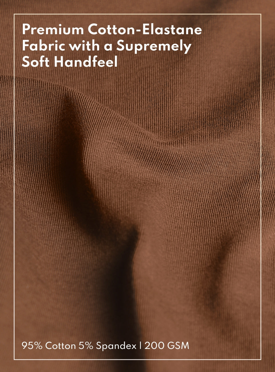 Men's Brown Soft Form Oversized T-shirt