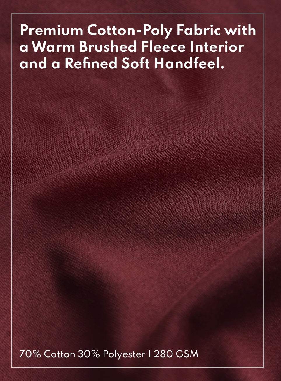 Men's Maroon Soft Form Full Sleeve Henley T-shirt