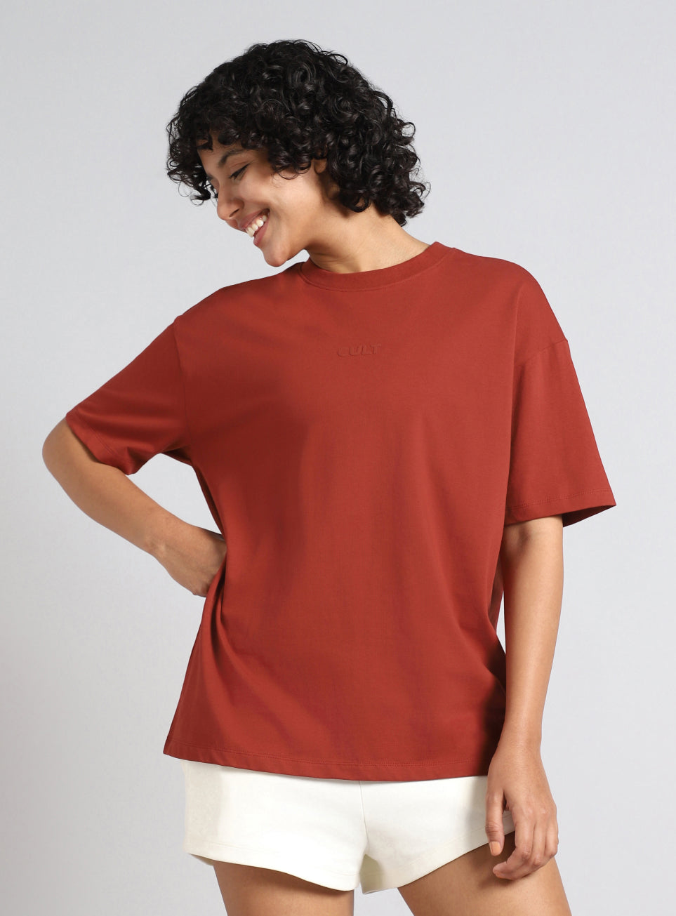 Women's Rust Soft Form Oversized Comfort T-shirt
