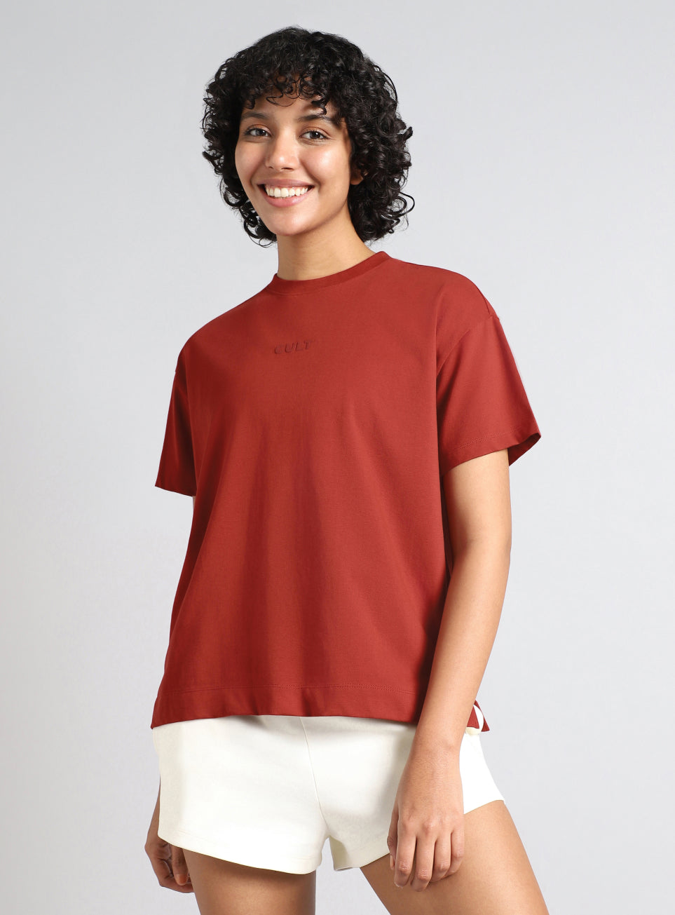 Women's Rust Soft Form Easy Fit Everyday T-shirt
