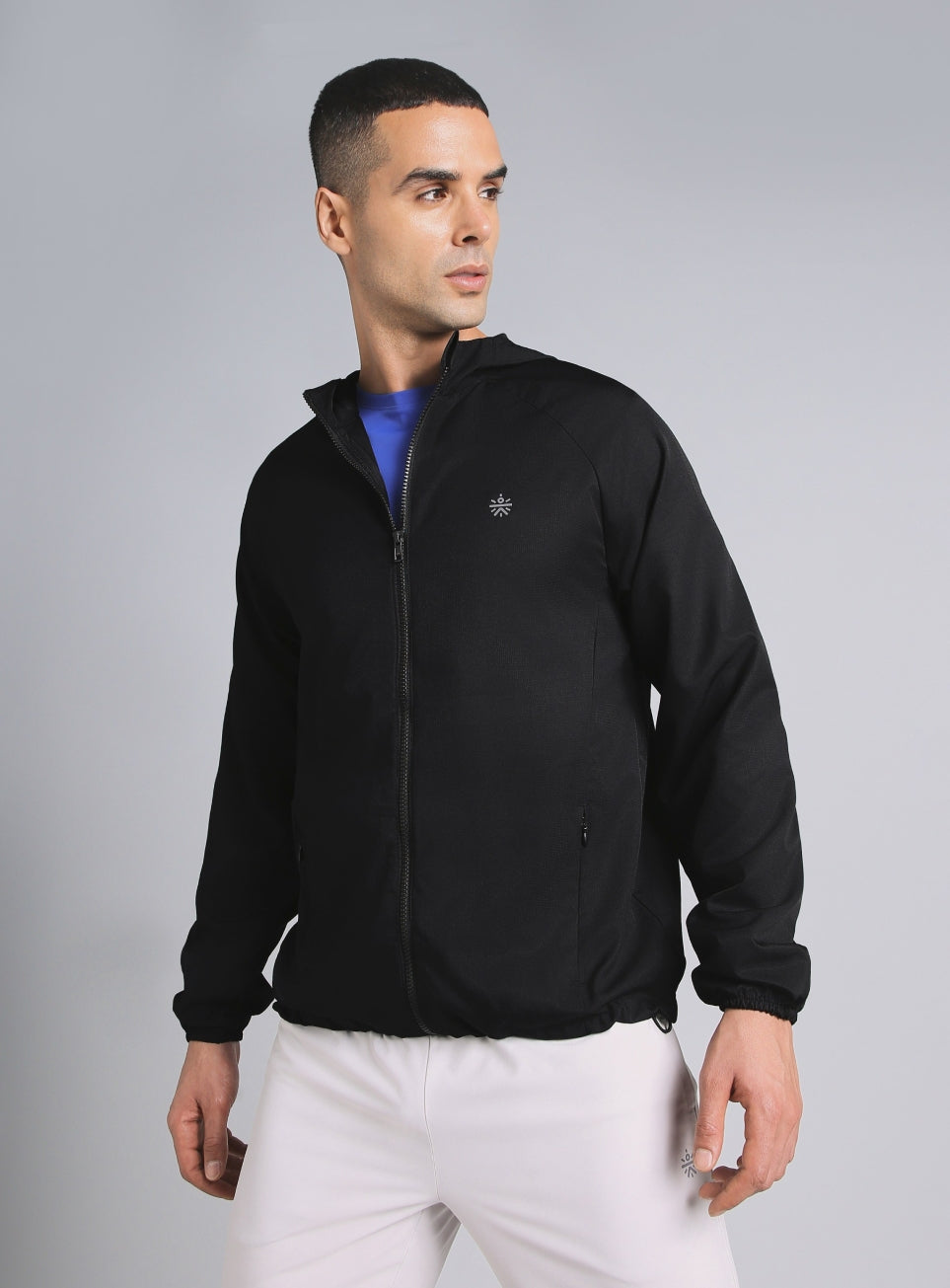 Men's Black Daily Pace Windbreaker Jacket