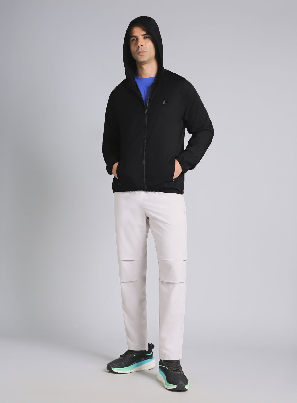 Men's Black Daily Pace Windbreaker Jacket