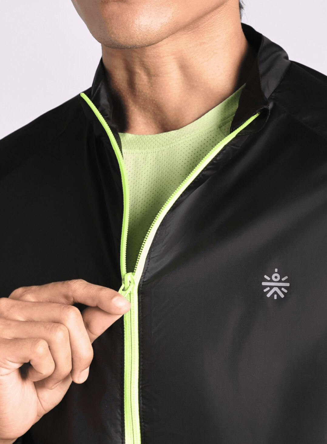 Men's Black Night Run series Light Weight Jacket