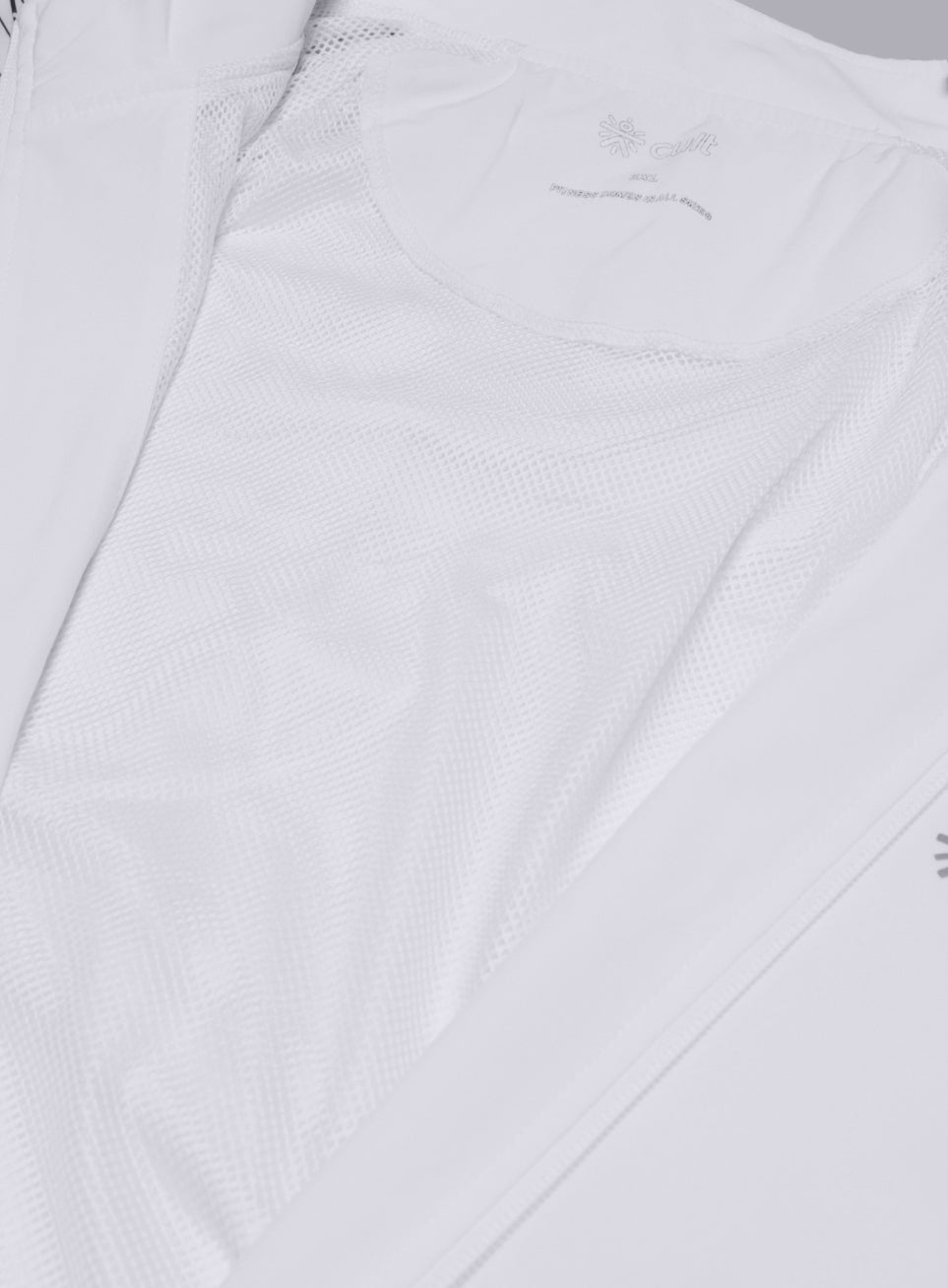 Men's White Day Run Essential Plus Size Jacket