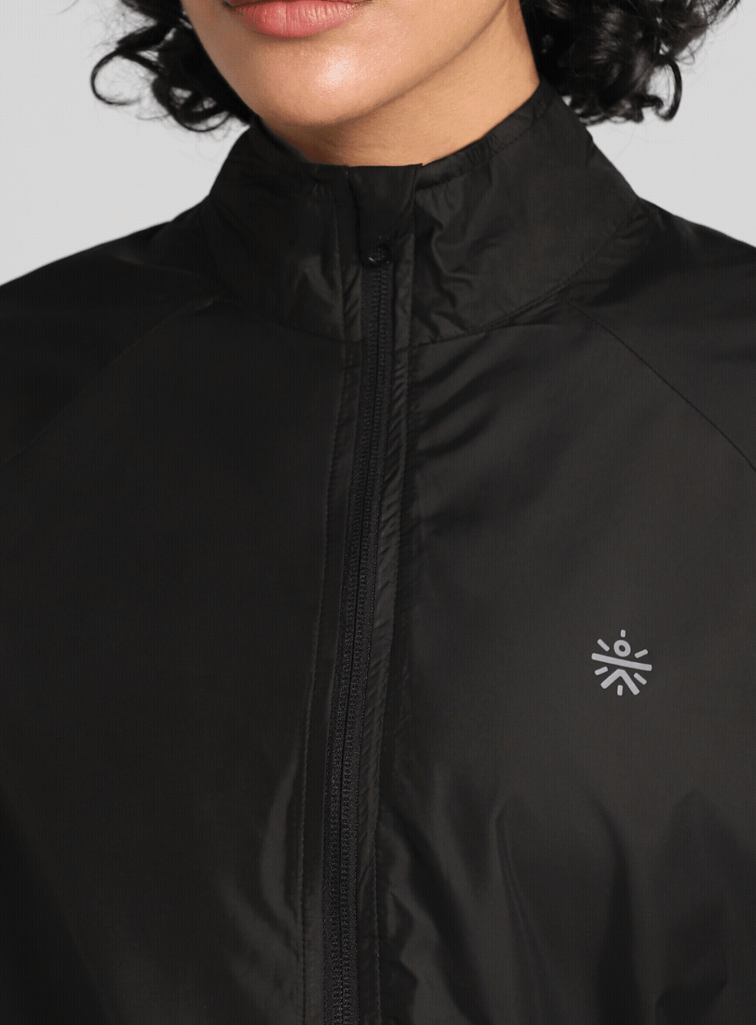 Women's Black Runner's Essential Packable Lightweight Jacket