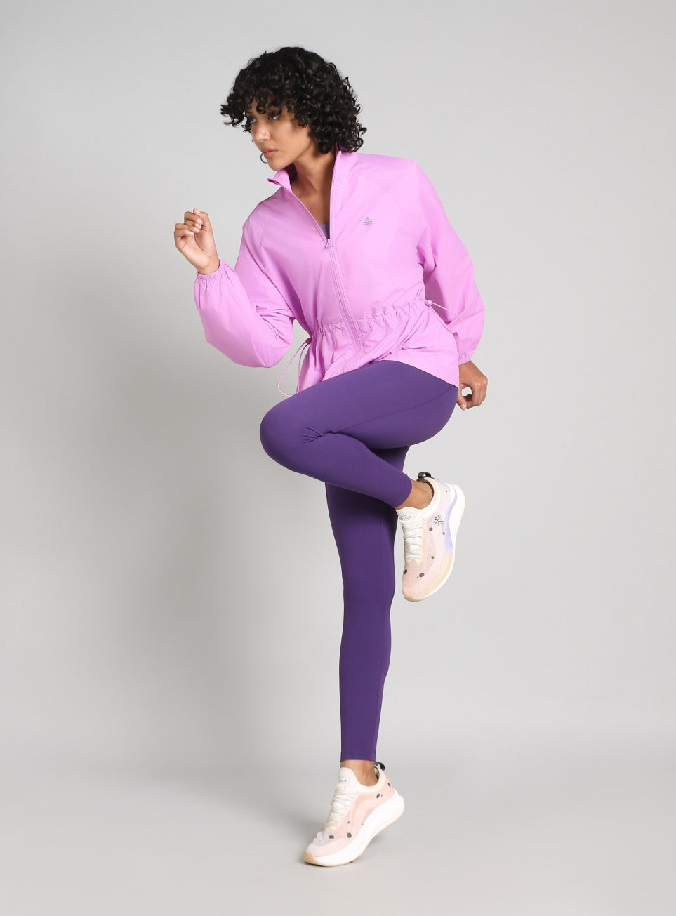 Women's Purple Runner's Essential Packable Lightweight Jacket