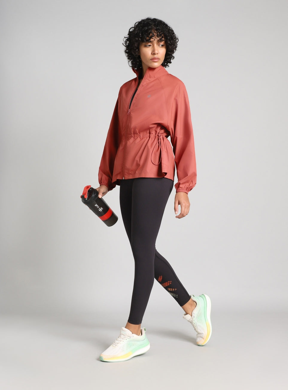 Women's Maroon Runner's Essential Packable Lightweight Jacket