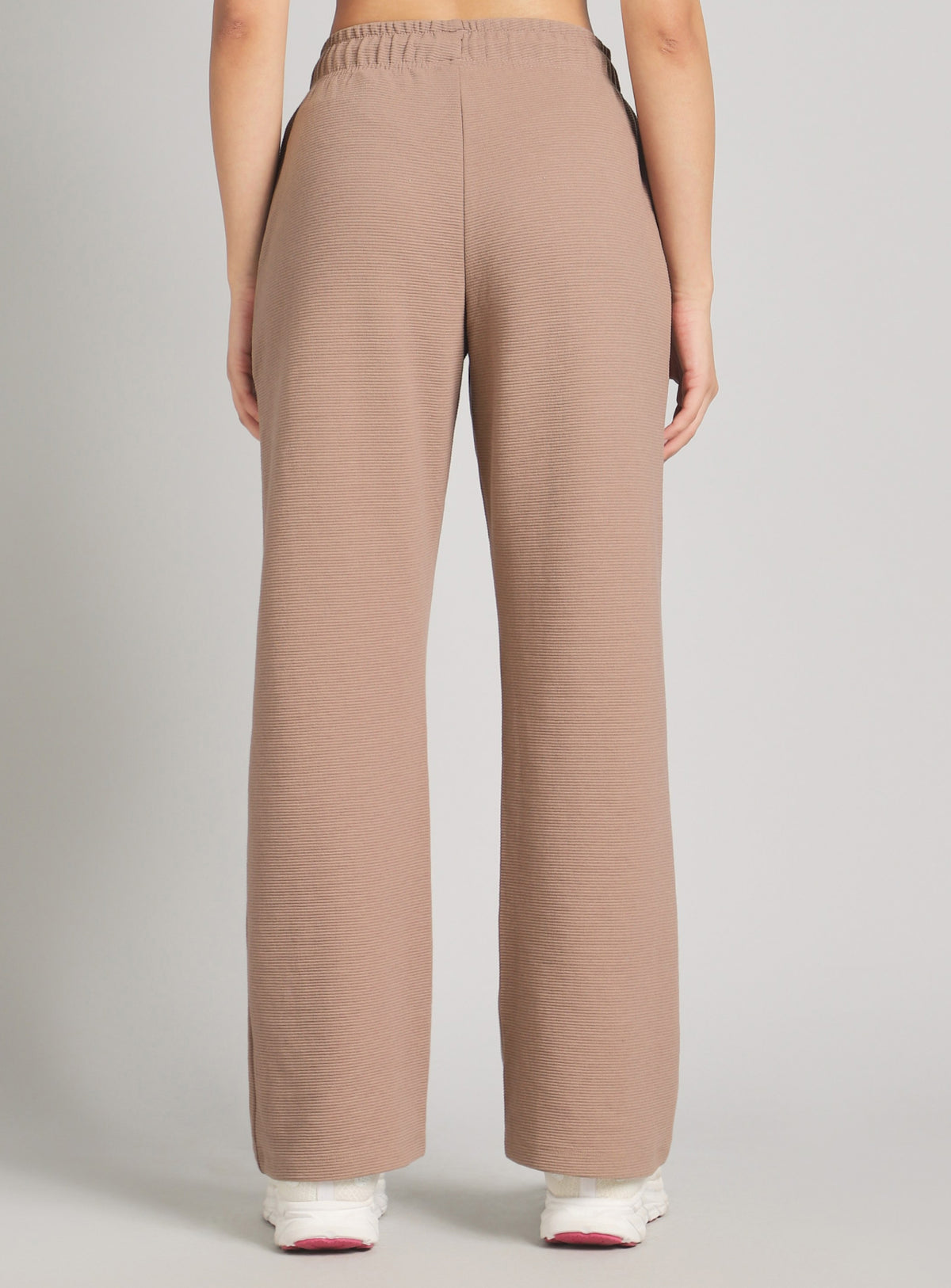 Women's Beige Plush Classic Trackpants