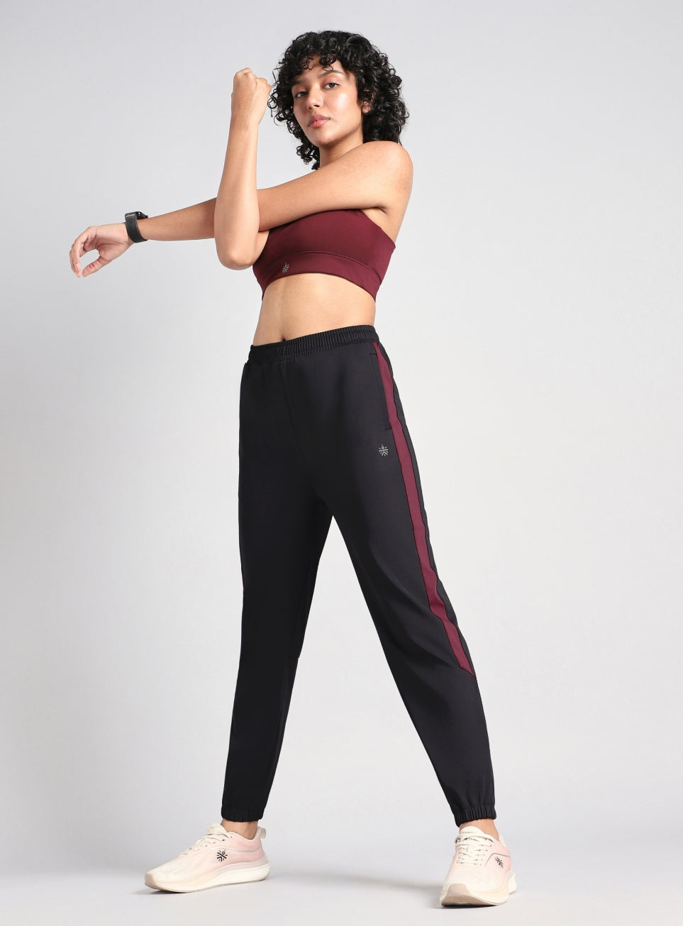 Women's Black Stay in Stride Running Joggers