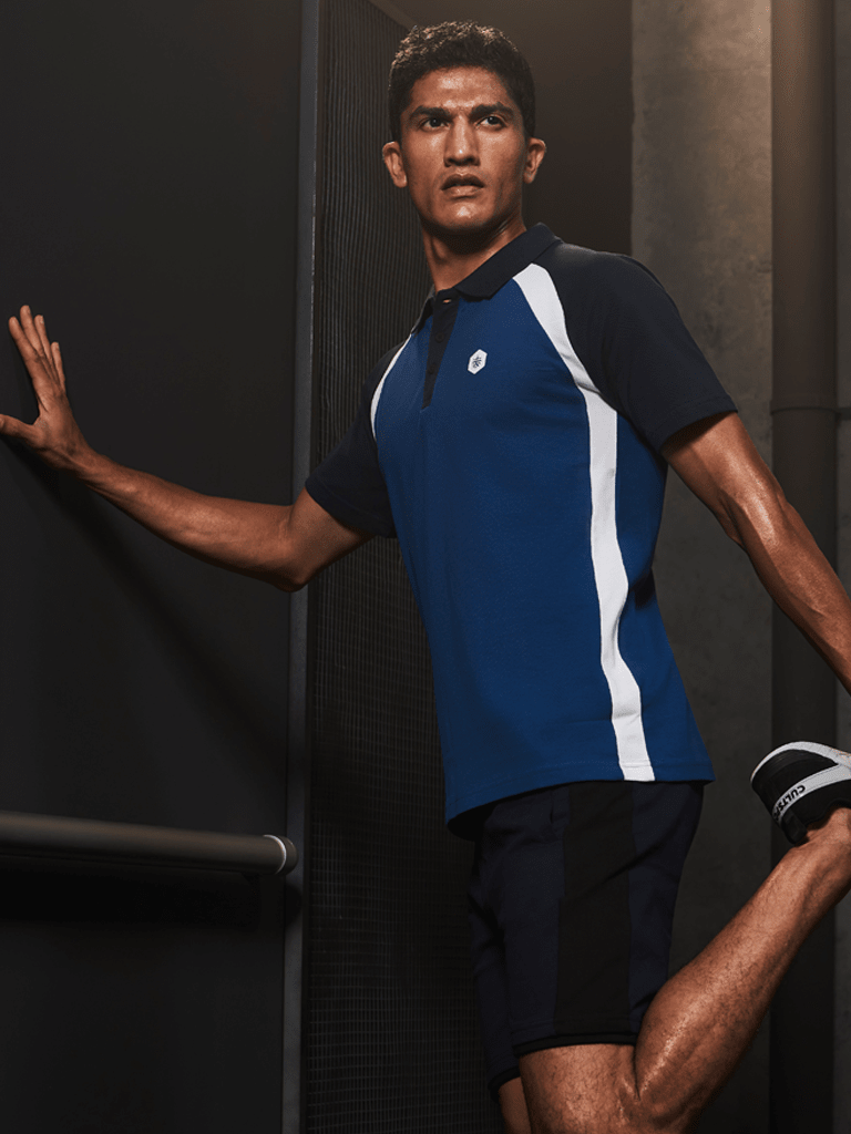 Flydry Cotton IndigoTheory Workout Polo