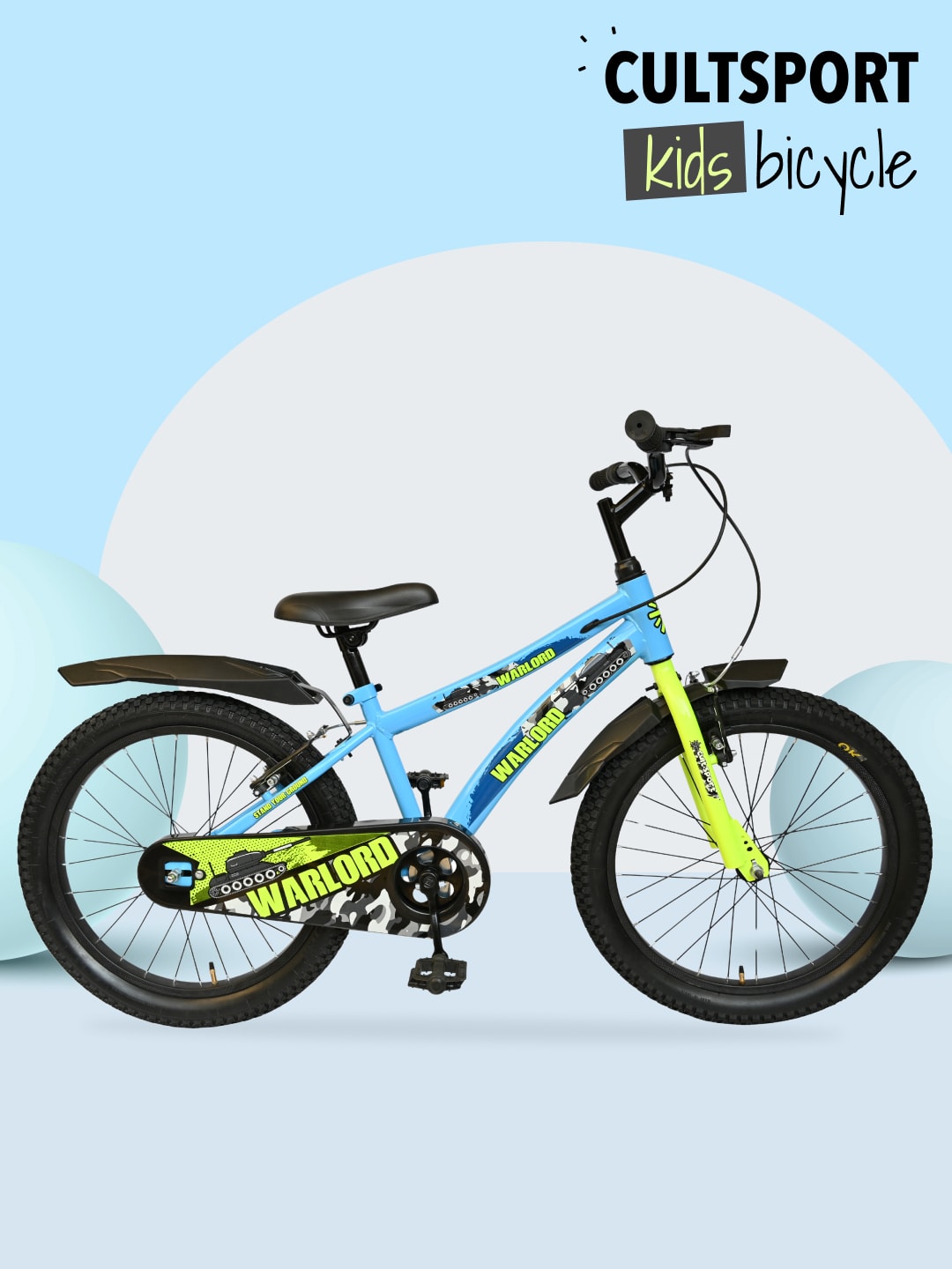Warlord 20T Steel Frame Kids Bike Blue