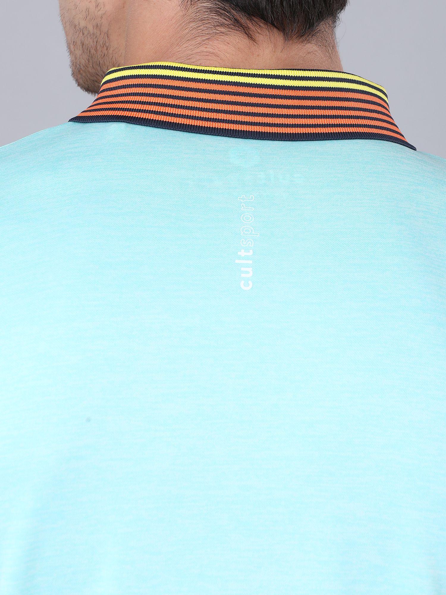 Signature Tri color Aqua Polo