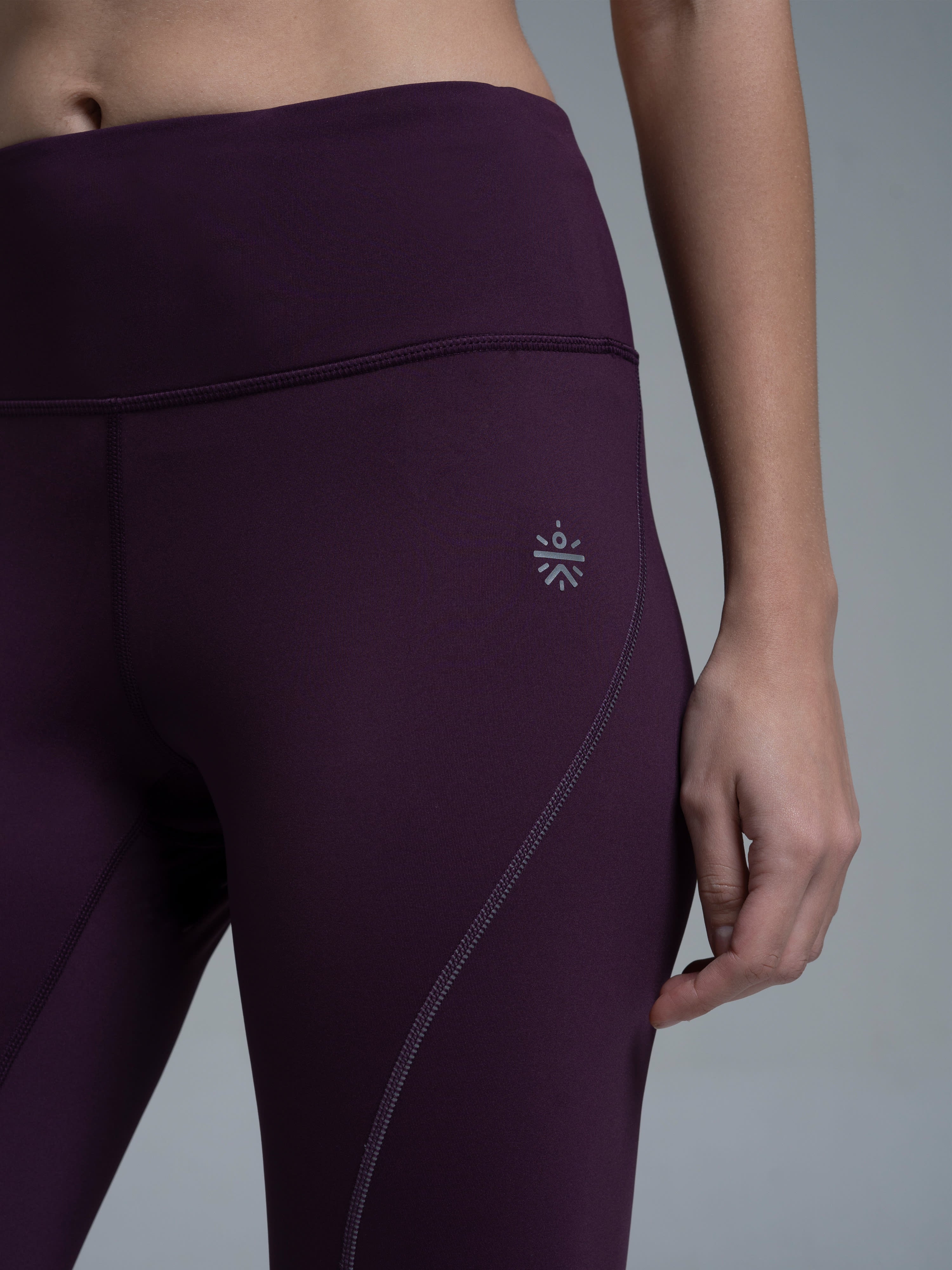 Potent Purple Absolute Fit Solid Performance Tights